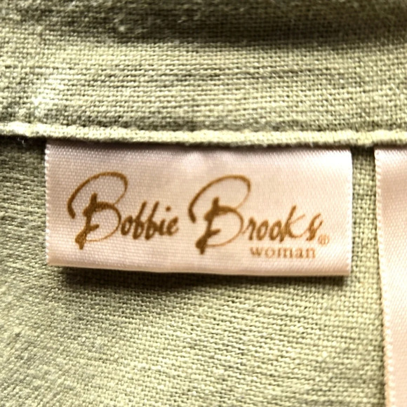 Bobbie Brooks Bohemian Overshirt (shrug) Button Down Sage Green Women size 18W - Picture 2 of 10